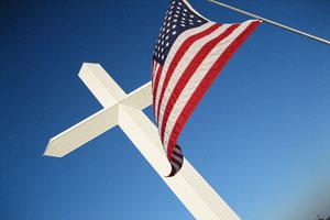 Cross-and-flag